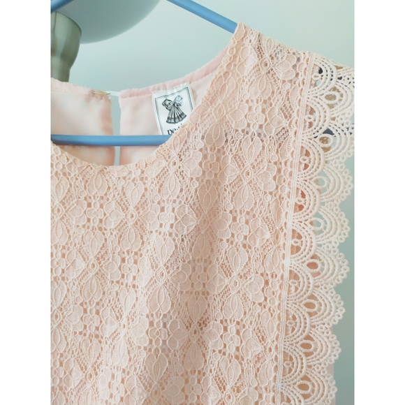 Pink Lace and Ruffle dress - Picture 3 of 4